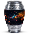 Aluminium Classic Sparrow Memorial Urn for cremation.