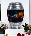 Aluminium Classic Sparrow Memorial Urn for cremation.