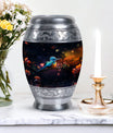 Aluminium Classic Sparrow Memorial Urn for cremation.