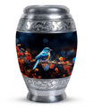 Classic Blue Sparrow Urn for Human Ashes.