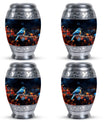 Classic Blue Sparrow Urn for Human Ashes.