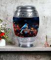 Classic Blue Sparrow Urn for Human Ashes.