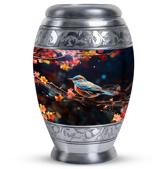 Classic Sparrow Urns for Ashes, Large Aluminium Memorial Urn.