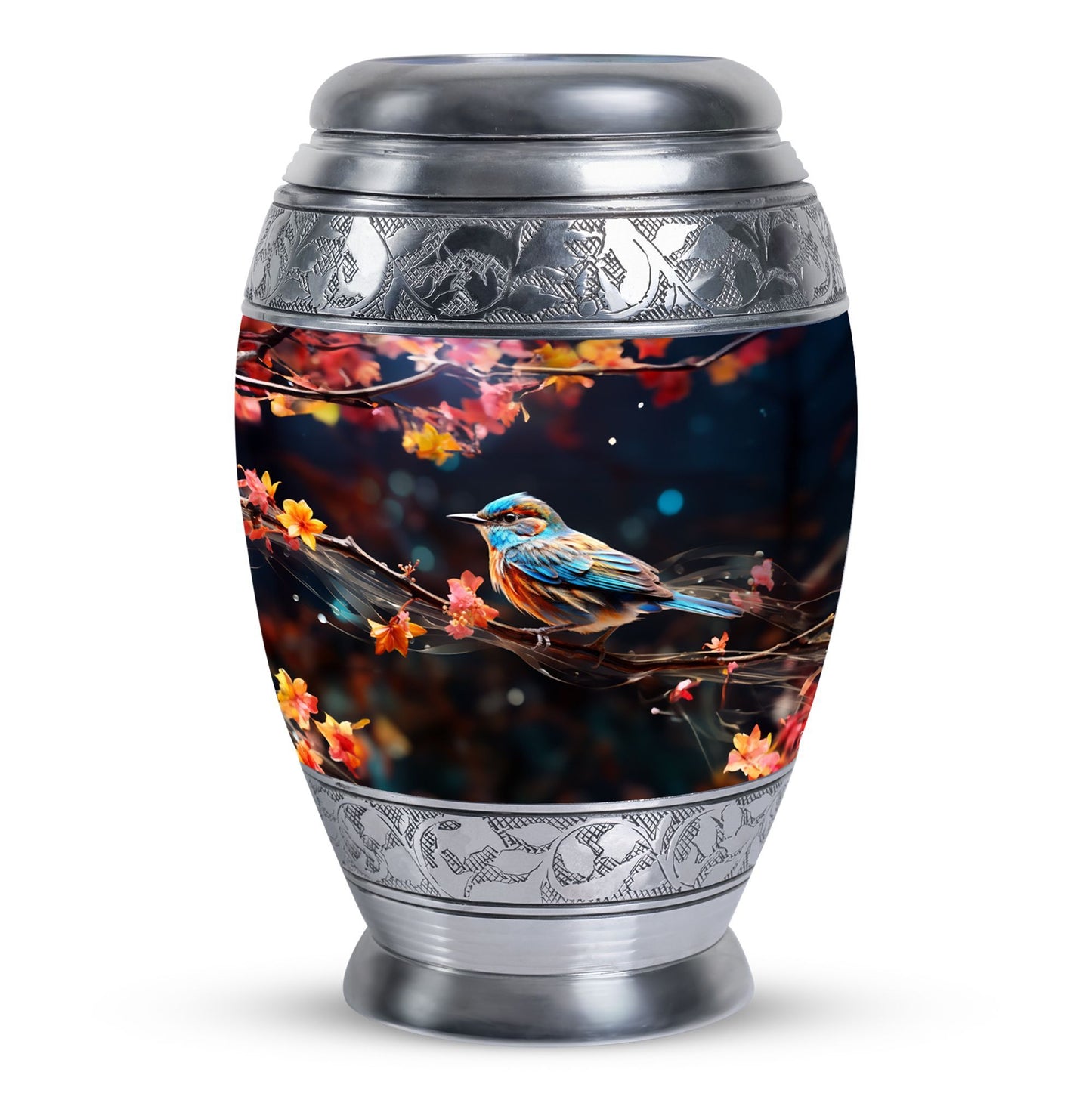 Classic Sparrow Urns for Ashes, Large Aluminium Memorial Urn.