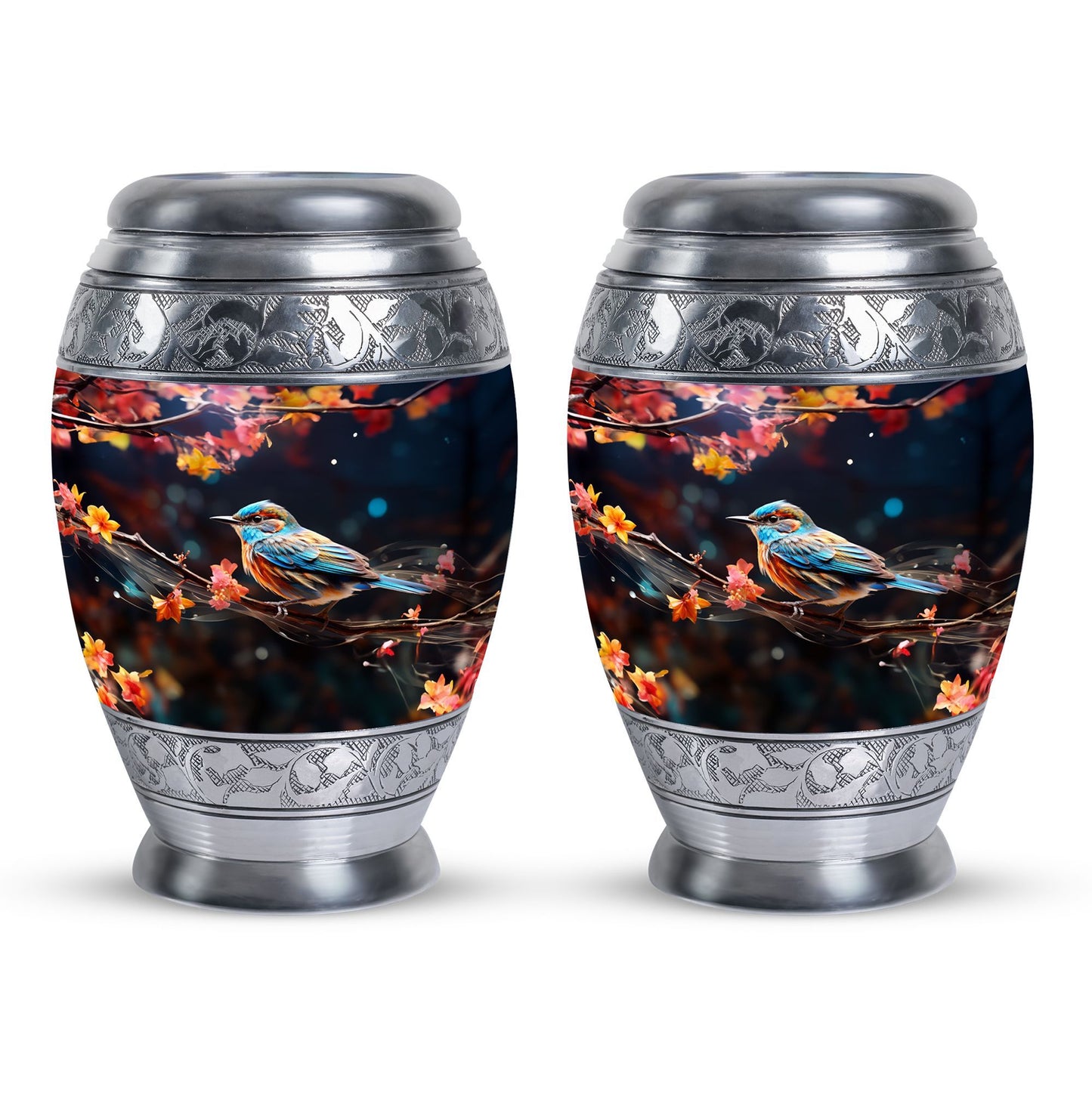 Classic Sparrow Urns for Ashes, Large Aluminium Memorial Urn.