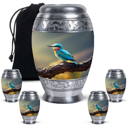 Personalized Bird Memorial Urn for Loved One - 10-inch, 200 cu in - Yatskia