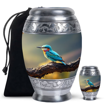 Personalized Bird Memorial Urn for Loved One - 10-inch, 200 cu in - Yatskia