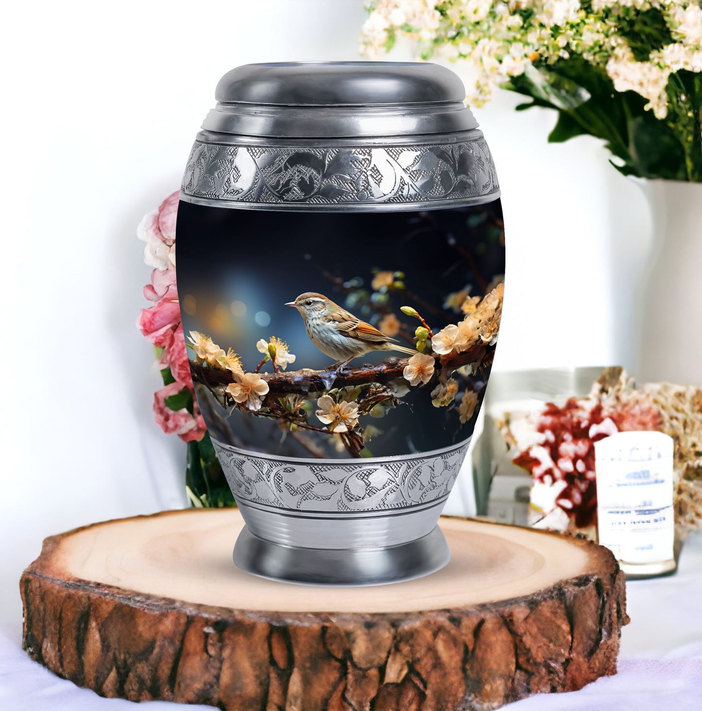Classic 3-inch Sparrow Urn for cremation.
