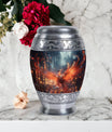 Fire Red Phoenix Urn designed as a classic tribute.