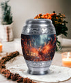 Fire Red Phoenix Urn designed as a classic tribute.