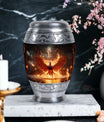 Classic 3-inch Fire Red Phoenix Urn
