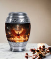 Classic 3-inch Fire Red Phoenix Urn