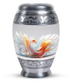 White Phoenix Urn, 3 inch classic design.