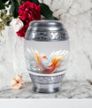 White Phoenix Urn, 3 inch classic design.
