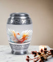White Phoenix Urn, 3 inch classic design.