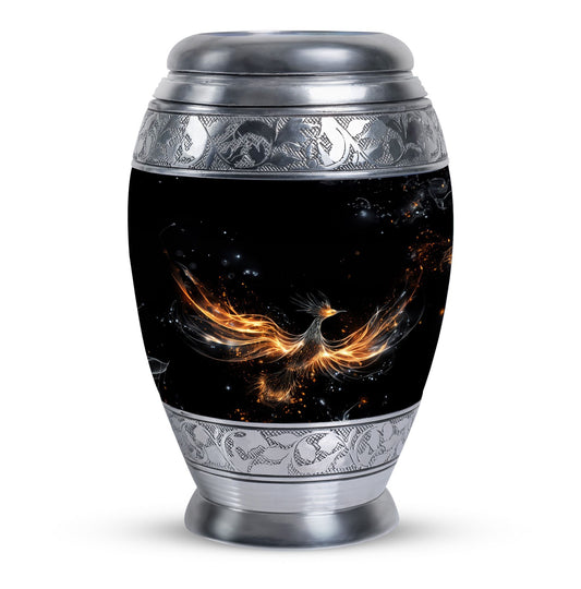 Shining Phoenix large Urn for human ashes.