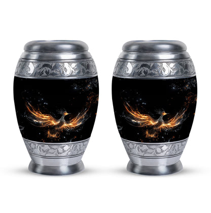 Shining Phoenix large Urn for human ashes.