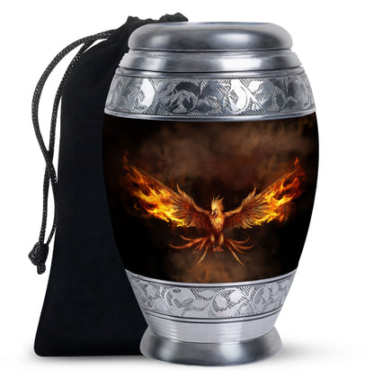 Personalized Bird Memorial Urn for Men - 10-inch, 200 cu in - Yatskia