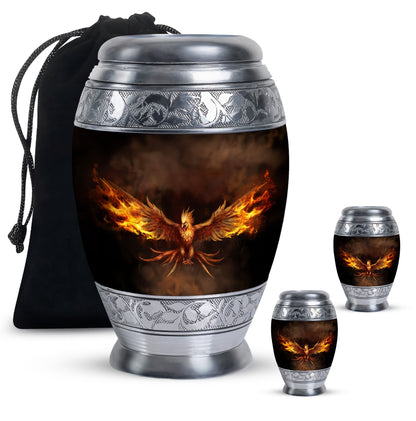 Personalized Bird Memorial Urn for Men - 10-inch, 200 cu in - Yatskia
