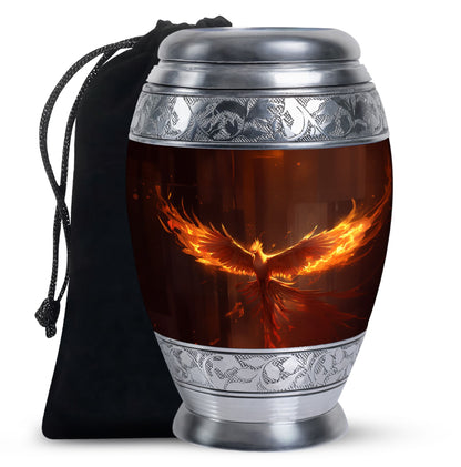 Elegant Funeral Phoenix Urn - Adult Male Burial Urns for Ashes