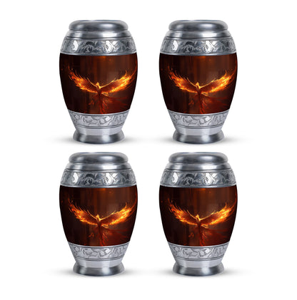 Phoenix Urn, Classic 3 inch Large Aluminium Cremation Urns.