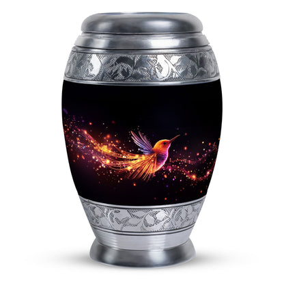 Colorful Sparrow Memorial Urn, a classic aluminium urn