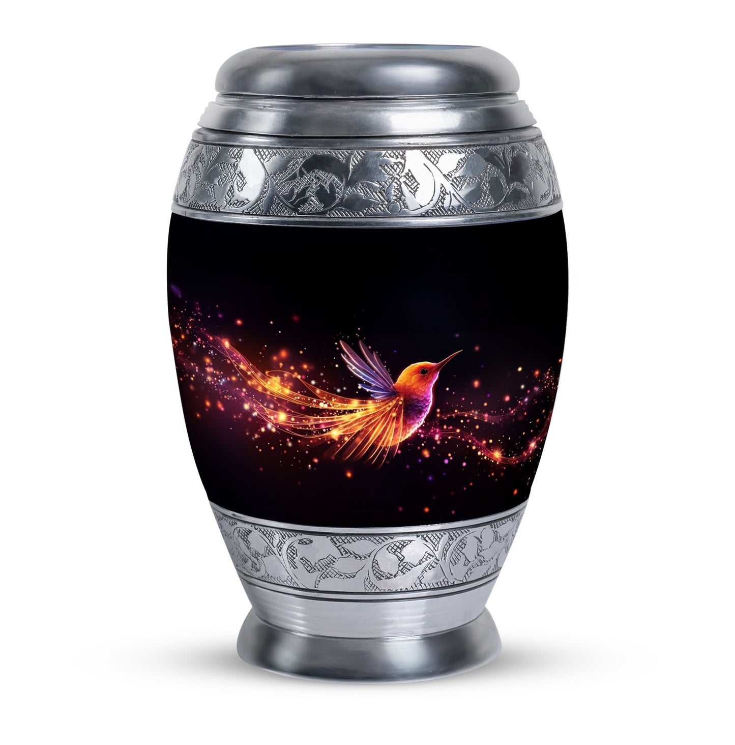 Colorful Sparrow Memorial Urn, a classic aluminium urn