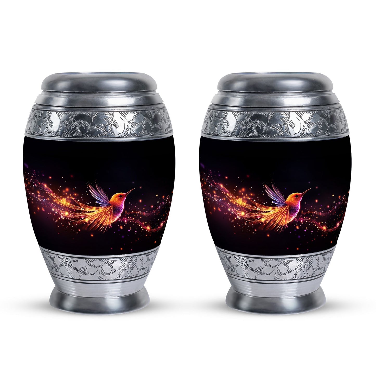 Colorful Sparrow Memorial Urn, a classic aluminium urn