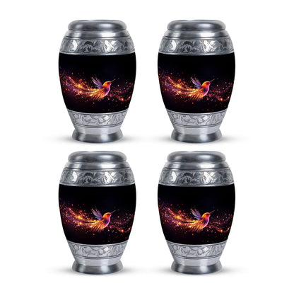 Colorful Sparrow Memorial Urn, a classic aluminium urn