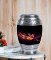 Colorful Sparrow Memorial Urn, a classic aluminium urn