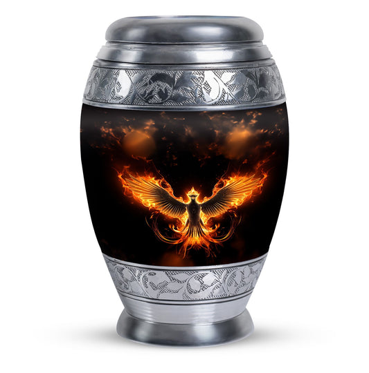 Fire Phoenix Cremation Urn, perfect for ashes.
