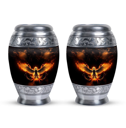 Fire Phoenix Cremation Urn, perfect for ashes.