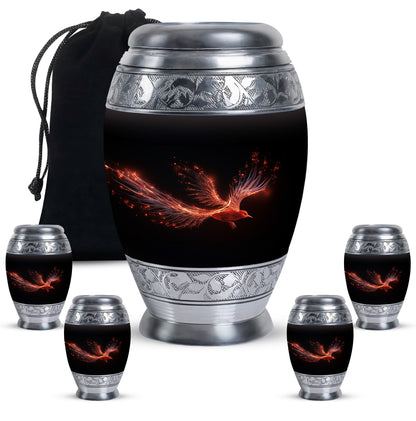 Personalized Bird Cremation Urn for Men - 10-inch, 200 cu in - Yatskia