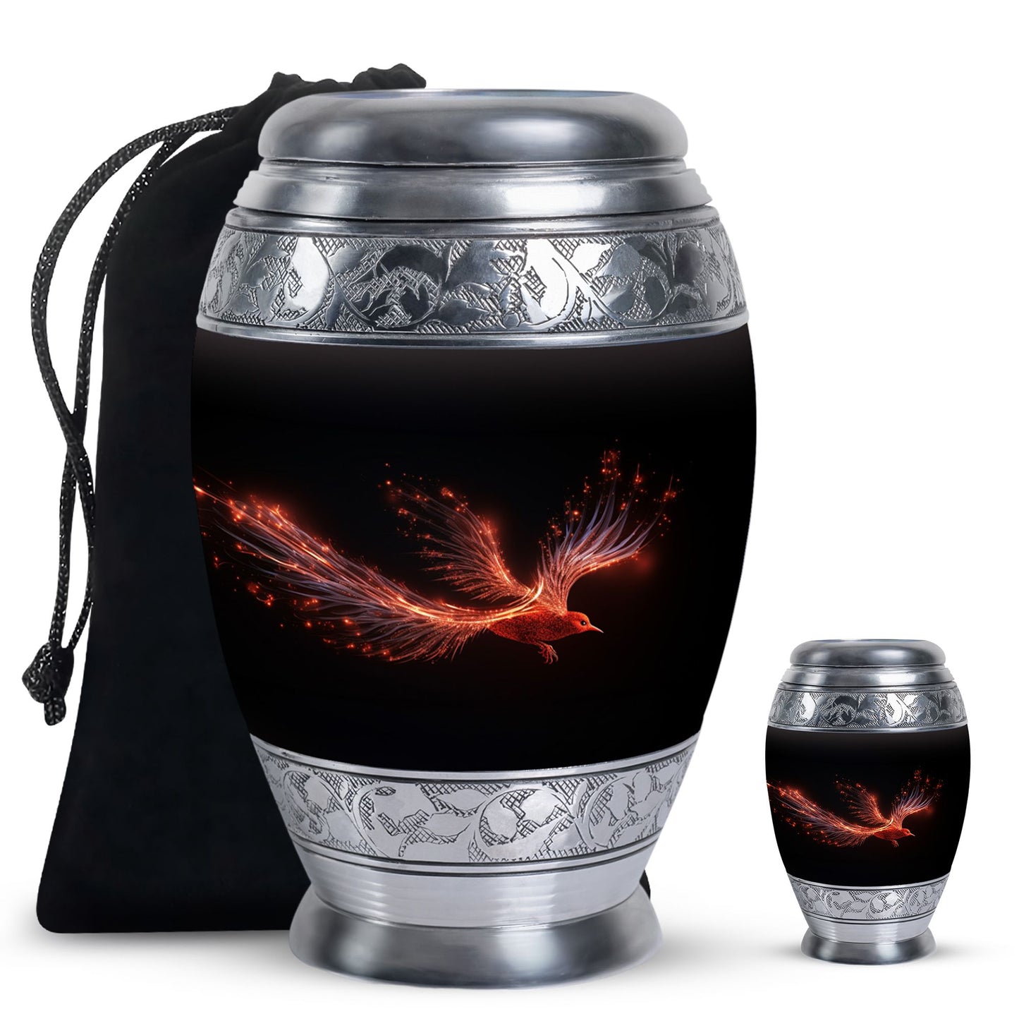 Personalized Bird Cremation Urn for Men - 10-inch, 200 cu in - Yatskia