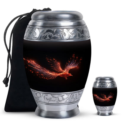 Personalized Bird Cremation Urn for Men - 10-inch, 200 cu in - Yatskia