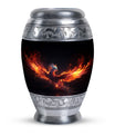 Blue Phoenix Custom Urn in Classic Design for Ashes.