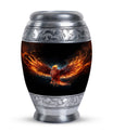 Red Phoenix Urn, Unique Classic Aluminium urn for ashes
