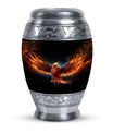 Red Phoenix Urn, Unique Classic Aluminium urn for ashes