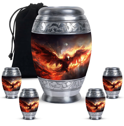 Personalized Bird Cremation Urn for Human Ashes - 10-inch, 200 cu in - Yatskia