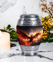 Large classic design Red Phoenix Cremation Urn.
