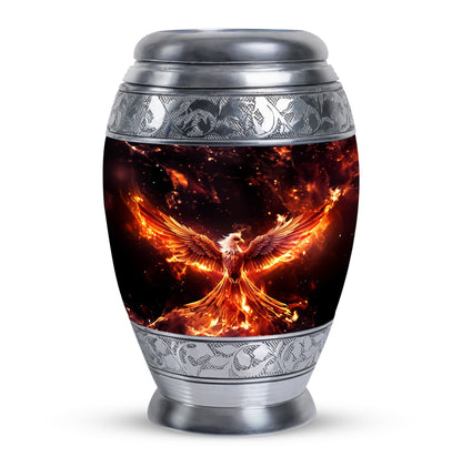 Large White Phoenix Memorial Urn.