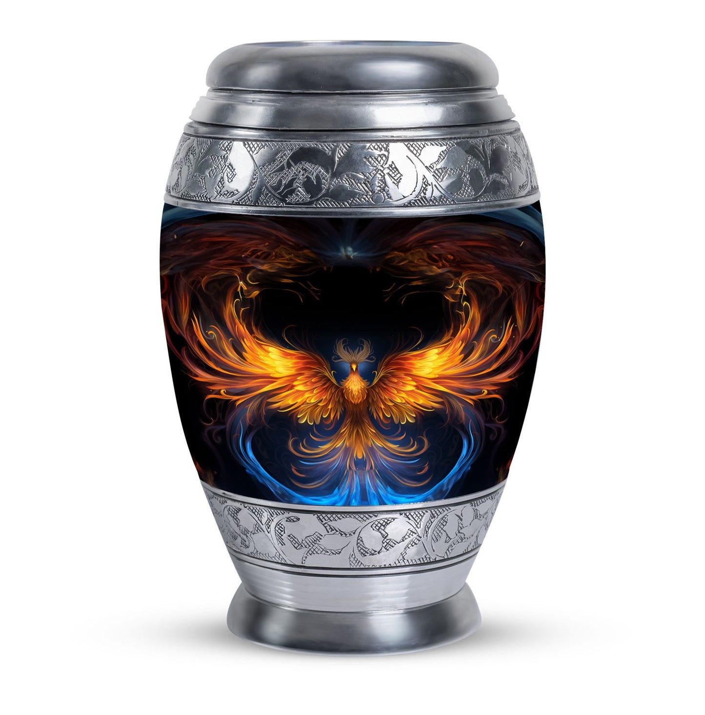 Yellow Phoenix Urn for Mother's ashes.