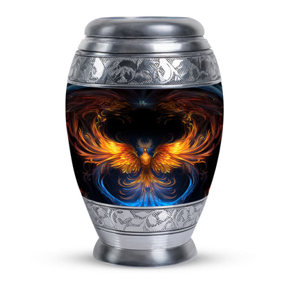 Yellow Phoenix Urn for Mother's ashes.
