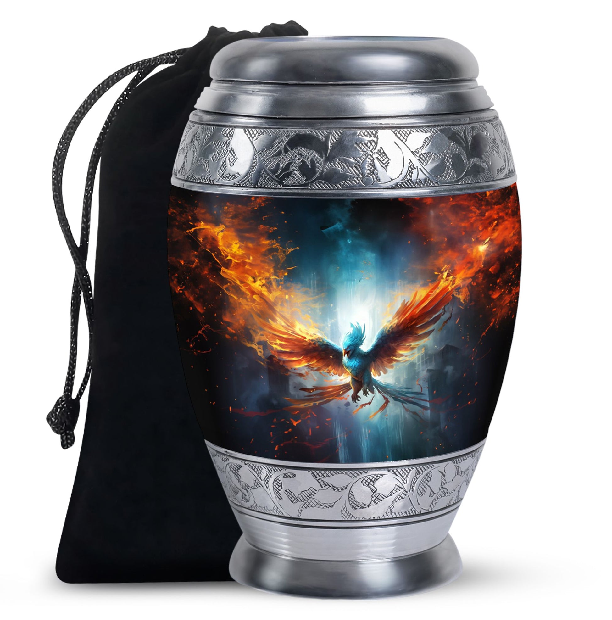 Unique Phoenix Cremination Urn for Men & Women - Memorial Funeral Urn