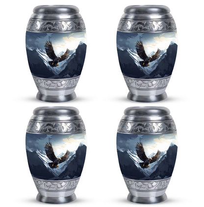 Classic Flying Eagle Urn for Adult Ashes, with velvet pouch