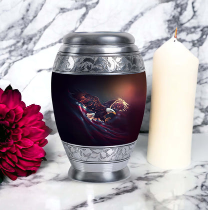 Large, Classic Flying Eagle urn for ashes