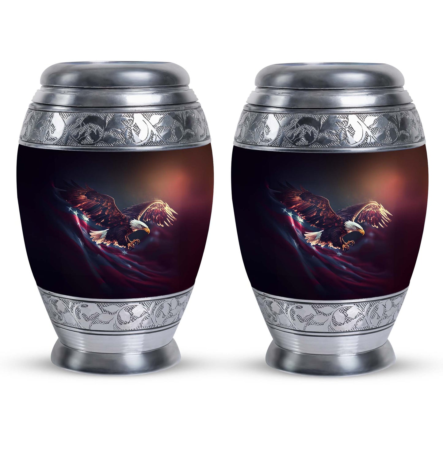 Large, Classic Flying Eagle urn for ashes