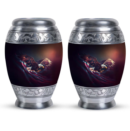 Large, Classic Flying Eagle urn for ashes