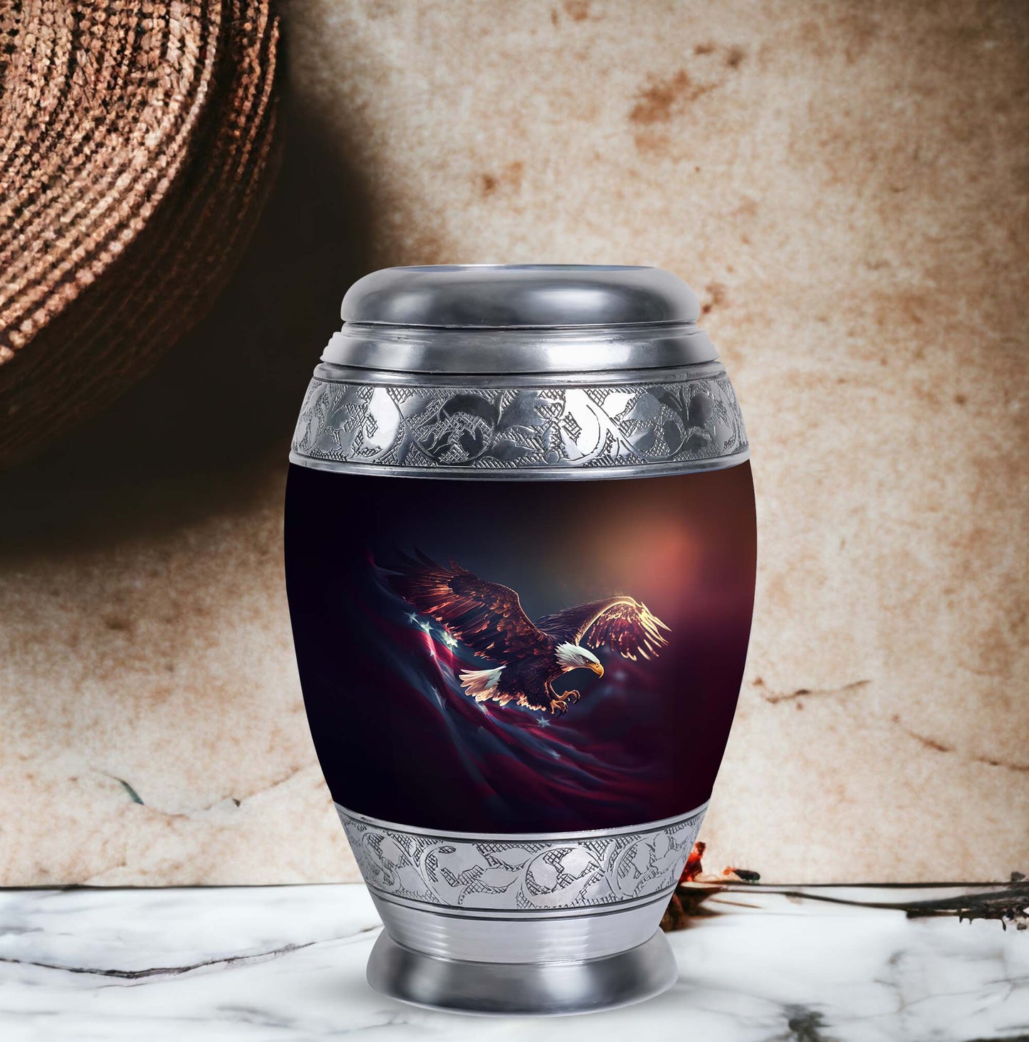 Large, Classic Flying Eagle urn for ashes