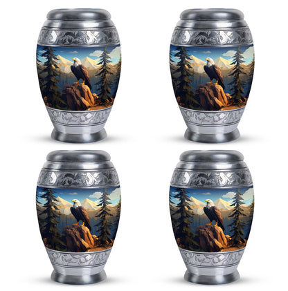Personalized Eagle Cremation Urn for Dad - 10-inch, 200 cu in - Yatskia